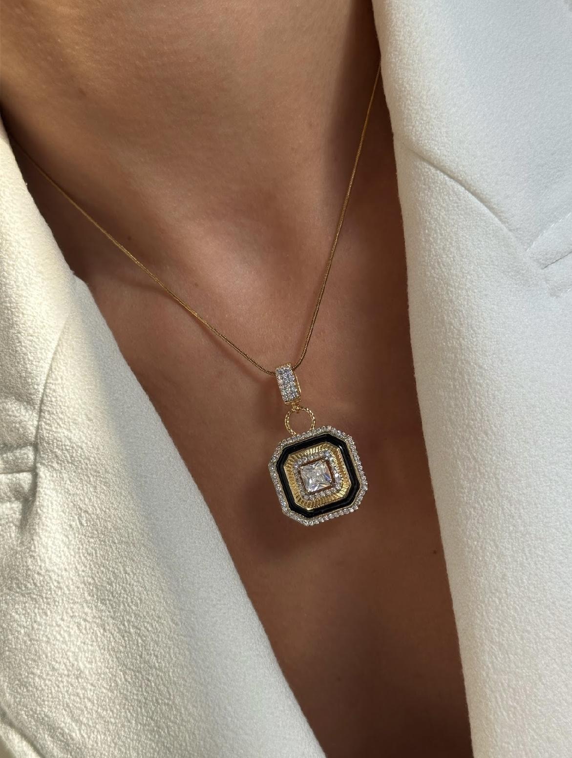 Çelik Baget Kesim Çağla Kolye