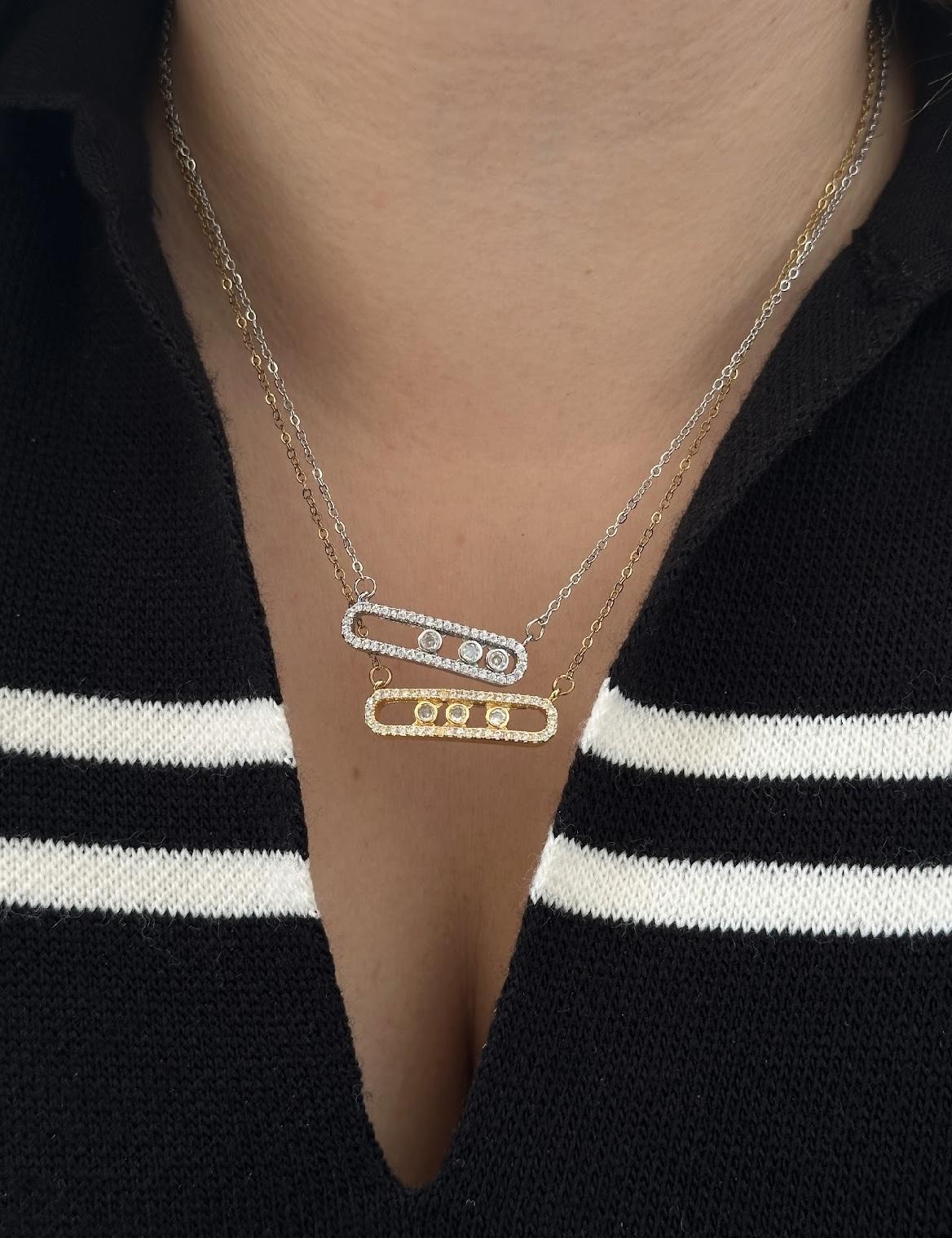 Çelik Messika Kolye Gold