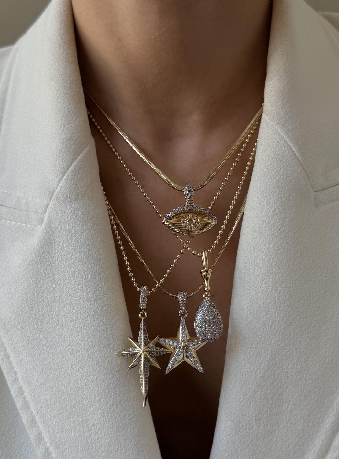 İtalyan Zincir Göz Model Kolye