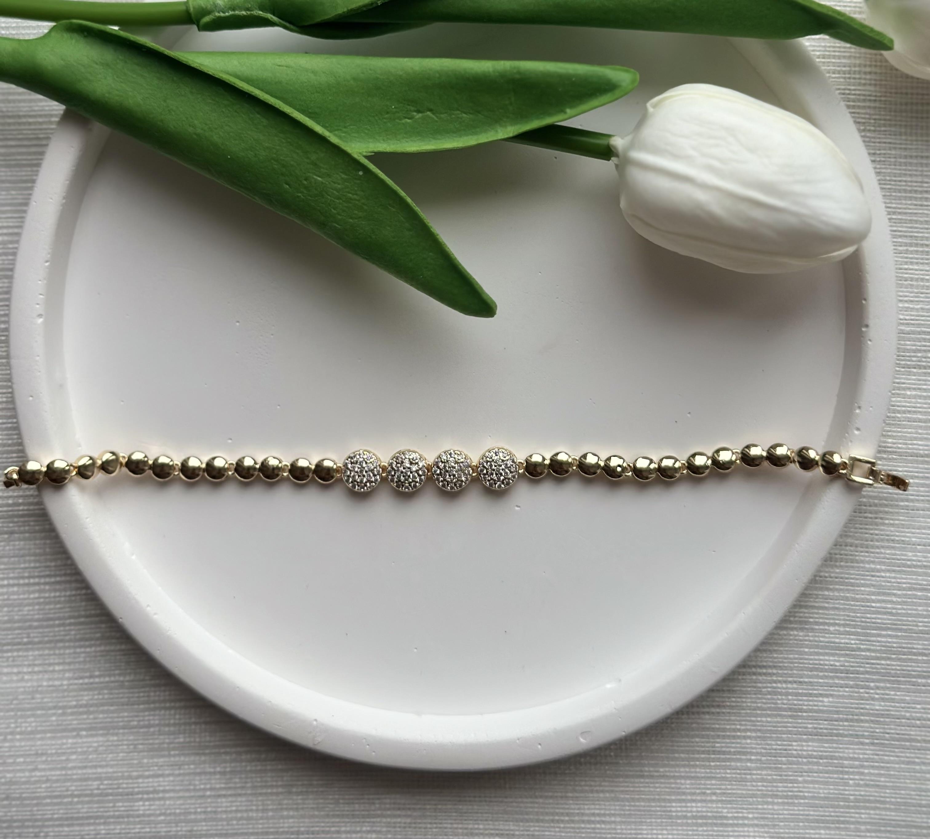 14K VIP Rose Altın Rengi Bileklik