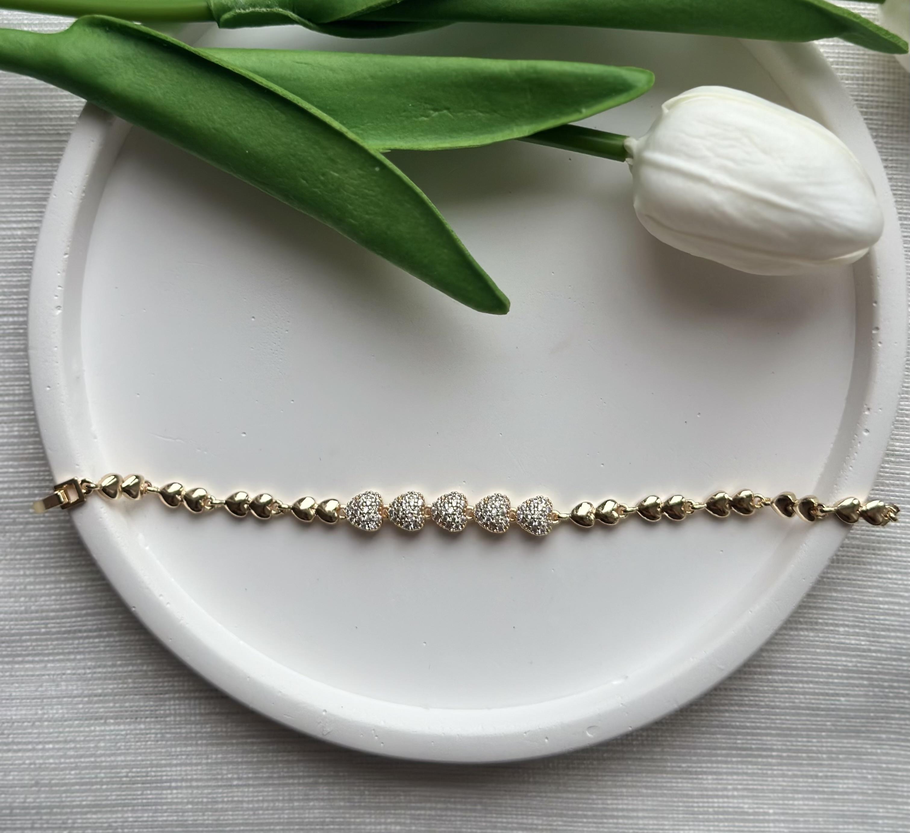 14K VIP Rose Altın Rengi Bileklik