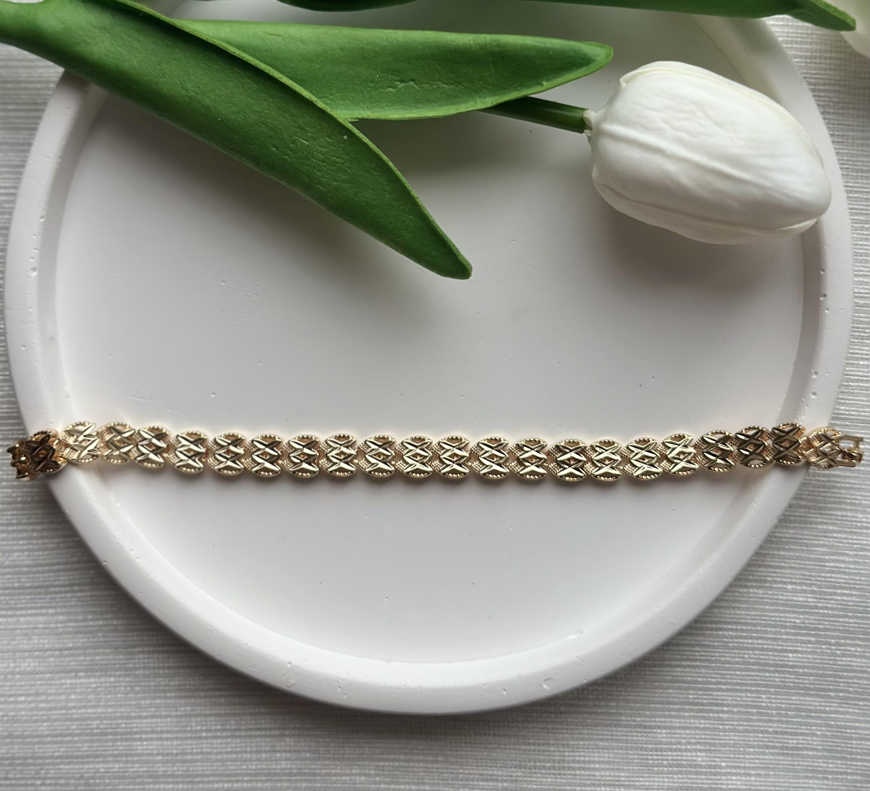 14K VIP Rose Altın Rengi Bileklik