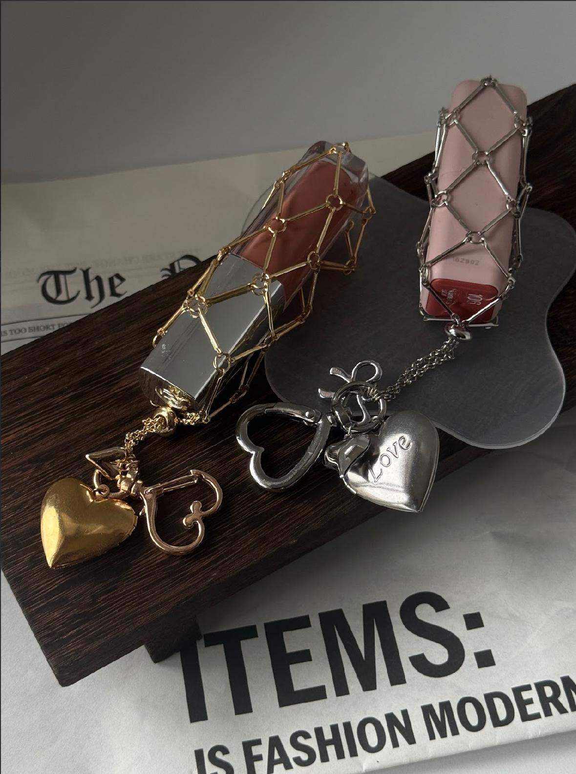 Lip Gloss Charm - Gold Kalp