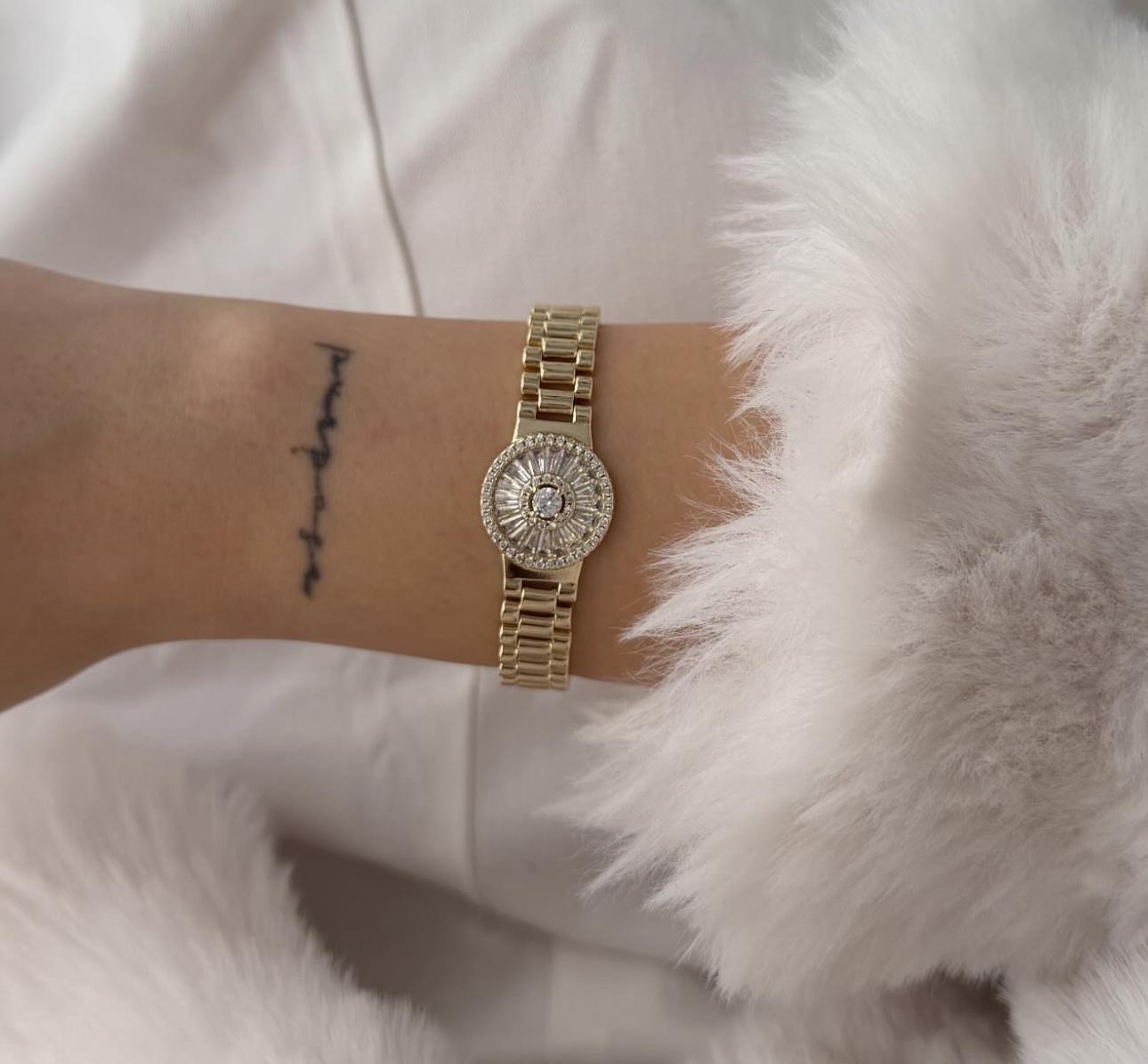 14K VIP Kadran Model Bileklik - Gold